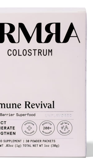 Armra Colostrum Polvo Premium, Alimentado Con Hierba, Salud Intestinal, Hinchazón, Inmunidad Para La Piel Y El Cabello
