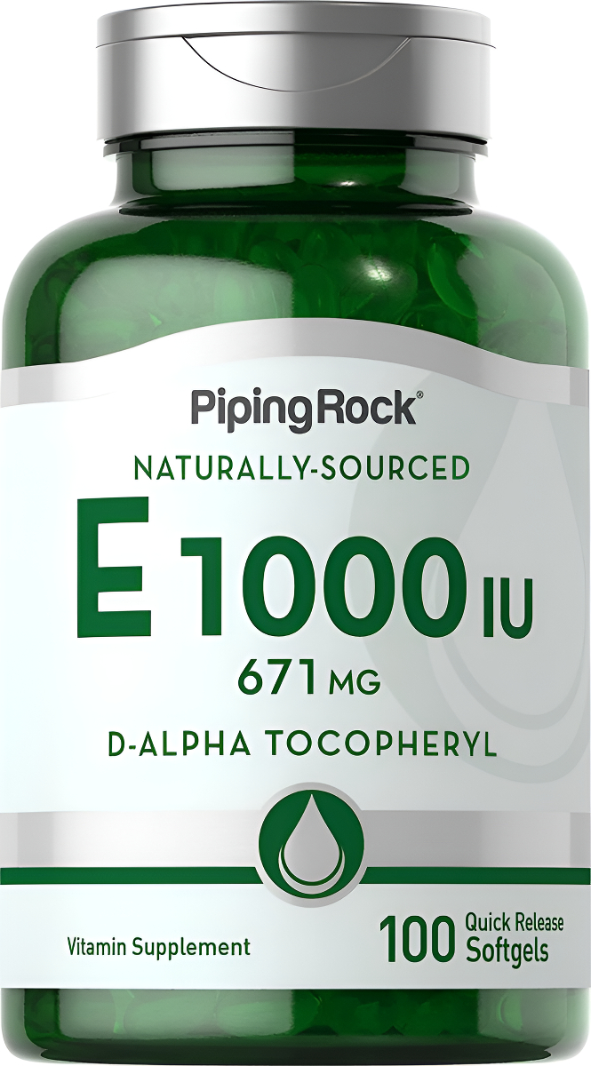 Piping Rock Vitamina E 1000 Iu Softgels 671mg 100 Conteo D A